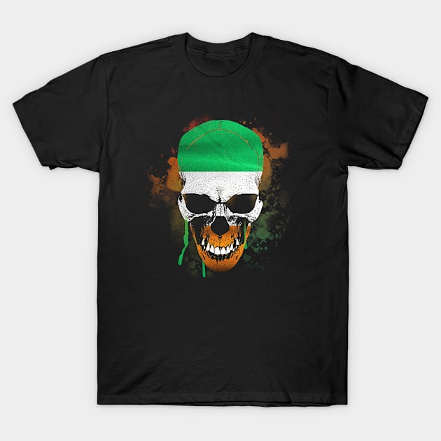 Irish Skull T-Shirt by MonkeyKing